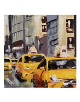 Framed New York Taxi 6