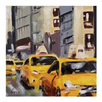 Framed New York Taxi 6