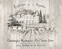 Framed Chateau Royalle on Wood