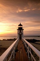 Framed Brant Point lighthouse at Dusk, Nantucket