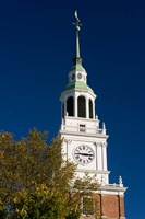 Framed Baker Hall on the Dartmouth College Green in Hanover, New Hampshire