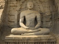 Framed Buddha Figure at Gal Vihara, Polonnaruwa, Sri Lanka