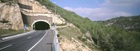 Framed Road Passing Through a Tunnel, Barcelona, Spain