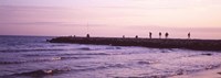 Framed Jetty in the Sea, Barcelona, Spain