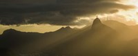 Framed Sugarloaf Mountain at Dusk, Rio de Janeiro, Brazil