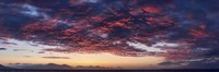 Framed Dramatic Sunset, Southeast Alaska