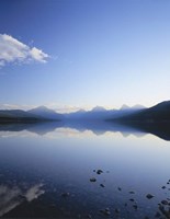 Framed Lake McDonald and the Rocky Mountains, Glacier National Park, Montana