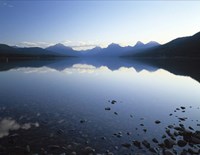 Framed Lake McDonald and the Rocky Mountains, Montana