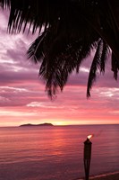 Framed Tropical Sunset, Beqa Island, Fiji