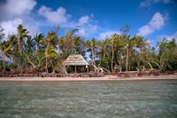 Framed Shelter at Channel Beach, Turtle Island, Yasawa Islands, Fiji