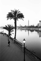 Framed View of the Nile River, Cairo, Egypt