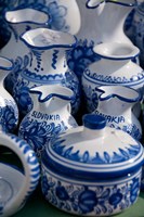 Framed Slovakia, Bratislava, souvenir pottery