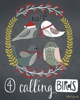 Framed 4 Calling Birds