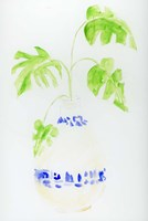 Framed Blue and White Botanical IV
