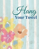 Framed 'Hang Your Towel' border=