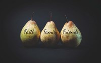 Framed Pears - Faith Family Friends