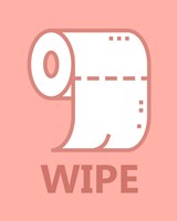 Framed Girl's Bathroom Task-Wipe