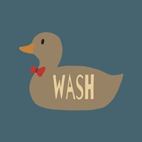 Framed Duck Family Boy Wash