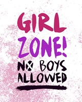 Framed Girl Zone-Grunge