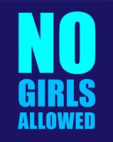 Framed No Girls Allowed - Navy