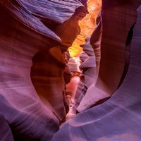 Framed Fire In Canyon