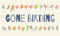 Framed Gone Birding - Colorful Birds