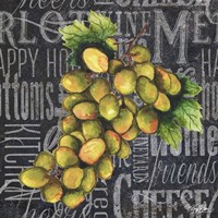 Framed Wine Grapes I