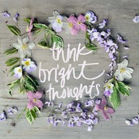 Framed Think Bright Thoughts
