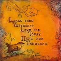 Framed Learn Live Hope I