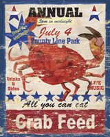 Framed 'Crab Feed' border=