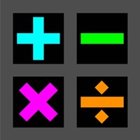 Framed Math Symbols Square - Colorful Symbols