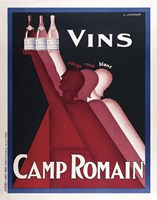 Framed Vins Camp Romain