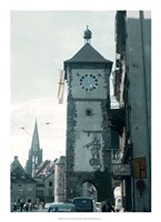 Framed Clock Tower I