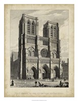 Framed West Front-Notre Dame