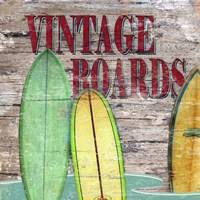 Framed 'Vintage Boards III' border=