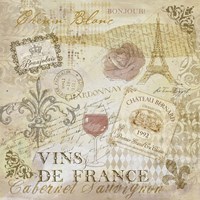 Framed 'French Wine' border=