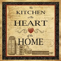 Framed 'Kitchen Heart Vignette' border=