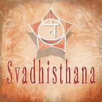 Framed 'Chakras Yoga Svadhisthana V3' border=