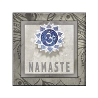 Framed 'Namaste Symbol 7-1' border=