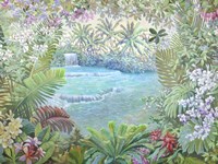 Framed Cascata Tropicale (detail)