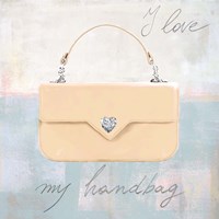 Framed 'I Love my Handbag' border=