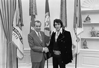 Framed Elvis-Nixon