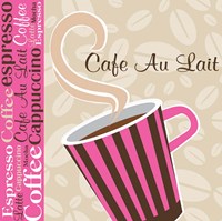 Framed 'Cafe Au Lait Cocoa Punch I' border=