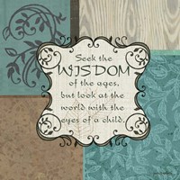 Framed 'Wisdom' border=