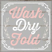 Framed Wash, Dry, Fold