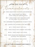 Framed Ten Commandments