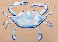 Framed Blue and White Crab