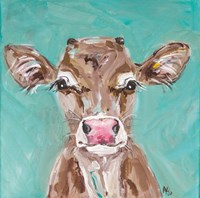 Framed Pink Nosed Cow