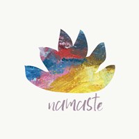 Framed Namaste Lotus