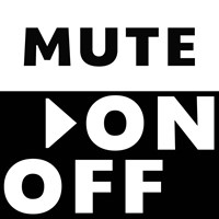 Framed 'Mute On / Off' border=